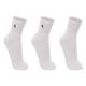 Kit Meia Lupo 3 Pares Cano Médio Algodão Esporte Coturno 3245 Bota Botina Tênis Feminina Academia Atoalhada