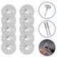 Kit Mini Disco Corte Diamantado Micro Retifica Premium Corta Piso Vidro Porcelanato Madeira Ferro Alta Qualidade