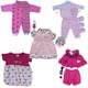 Kit Roupinhas Bebê Reborn 5 Peças Conjunto Completo para Boneca Realista Infantil