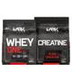 Kit Whey Protein One 900g + Creatina Pura 100% Refil 1kg Dark Lab