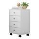 Mesa de Cabeceira Presence 4 Gavetas Branco - Demóbile