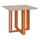 Mesa para Sala de Jantar Mesa Flora Quadrada 94 cm X 94 cm Mdf Cimol Nature/Offwhite