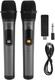 Microfone Dinâmico Sem Fio Duplo UHF