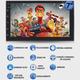 Multimídia Slim 7" Polegadas Octa-Core Android 4+64GB H-Tech - HT-7864CA