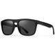 Óculos de Sol Masculino Formato Quadrado Lente Preta Polarizado Proteção UV400 Bloqueio Total UV Armação Preto Fosco Moderno Village Heaven 1034 C1