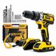 Parafusadeira Furadeira De Impacto Sem Fio 2 Baterias 21V 3/8 Com Maleta e 29 Acessorios FST009