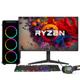 PC Gamer Completo AMD Ryzen 5 5600G, Gráficos Radeon VEGA 7, 16GB DDR4, SSD 256GB, Fonte 500W, Monitor 24" 75Hz, 3green Force - 3F-017