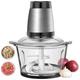 Processador Triturador Alimentos Vidro Inox Elétrico 2L 500W