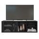 Rack Bancada Para TV 55 Polegadas Multiverso Preto Caemmun