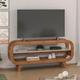 Rack para TV até 60 Polegadas MDF 133,5cm Usinado em Theo Marrom