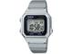 Relógio de Pulso Casio Masculino Digital Vintage Prata Quadrado Rêtro Aço Inoxidável Prova dágua Casual PrataB650WD-1ADF
