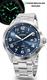 Relógio Orient Masculino Analógico De Pulso Esportivo Casual Quartz Prateado Em Aço Inoxidável A Prova Dágua Em 50 Metros Com Calendário Original