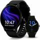Relógio Smartwatch Redondo Preto Bluetooth À Prova dÁgua Masculino Esportivo Compatível com Samsung Android iOS e Xiaomi 2026