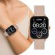 Smartwatch Relógio Inteligente Digital Feminino Rosa com Pulseira de Silicone Condor