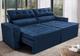 Sofá Retrátil e Reclinável 2,00m Cama inBox Charm Velusoft Azul