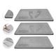 Tapete de Pedra Diatomita para Banheiro 60x39cm Cinza Antiderrapante Alta Absorção Secagem Rápida Premium Garantia