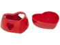 Aparelho de Fondue Cerâmica Scalla Vermelho - 2 Peças Funny Coração