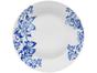 Aparelho de Jantar 20 Peças Evolux Porcelana - Redondo Branco Inova Floral Azul