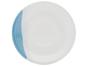 Aparelho de Jantar 20 Peças Porcelarte Cerâmica - Redondo Branco e Azul Prime 004/20