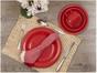 Aparelho de Jantar 30 Peças Porcelarte Cerâmica - Redondo Vermelho Prime 004/30