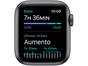 Apple Watch SE 40mm Cinza-espacial GPS - Pulseira Esportiva Preta