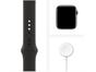 Apple Watch SE 44mm Cinza-Espacial GPS Integrado - Pulseira Esportiva Preta