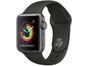 Apple Watch Series 3 (GPS) 38mm Caixa - Cinza-Espacial Alumínio Pulseira Esportiva Preta