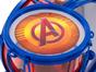 Bateria Infantil Marvel Vingadores com Pedaleira - 8 Peças Toyng