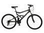 Bicicleta Caloi Mountain Bike SK Sport Aro 26 - 21 Marchas Full Suspension Câmbio Shimano
