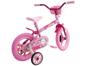 Bicicleta Infantil Aro 12 Track & Bikes Arco Íris Rosa com Rodinhas