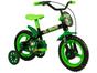 Bicicleta Infantil Aro 12 Track & Bikes Arco Íris Verde com Rodinhas