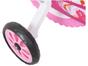 Bicicleta Infantil Aro 12 Track & Bikes - Arco Iris W Branco e Fúcsia com Rodinhas e Cesta