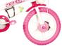 Bicicleta Infantil Aro 12 Track & Bikes Kit Kat P - Branco e Rosa com Rodinhas com Cesta