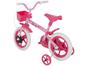 Bicicleta Infantil Aro 12 Verden Paty - Rosa e Fúcsia com Rodinhas e Cesta