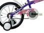 Bicicleta Infantil Aro 16 Track & Bikes Monny LM - Lilás Metálico com Rodinhas com Cesta