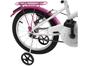 Bicicleta Infantil Aro 16 Verden Breeze - Branco e Pink com Rodinhas com Cesta Freio V-brake