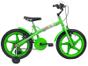 Bicicleta Infantil Aro 16 Verden Rock Verde - com Rodinhas Freio V-Brake
