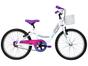 Bicicleta Infantil Aro 20 Caloi Ceci Branca - com Cestinha Freio V-Brake