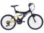 Bicicleta Infantil Aro 20 Polimet Kanguru - 18 Marchas Preto Freio V-Brake