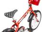 Bicicleta Infantil Minnie Aro 16 Caloi Vermelho - Com Rodinhas com Cesta