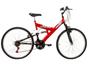 Bicicleta Verden Radikale Aro 26 18 Marchas - Dupla Suspensão Quadro de Aço Freio V-Brake