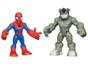 Bonecos Spider-Man e Rhino - Marvel Super Hero Adventures