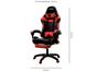 Cadeira Gamer PCTop Reclinável Preta e Vermelha - PGR