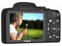Câmera Digital Canon PowerShot SX170 IS 16MP - LCD 3” Zoom Óptico 16x Filma em HD Cartão 8GB
