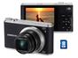 Câmera Digital Samsung WB350F 16.3MP - LCD 3” Touch Zoom Óptico 21x Panorâmica Cartão 8GB