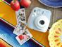 Câmera Instantânea Fujifilm Instax Mini 8 Azul - Flash Automático Foco Regulável