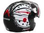 Capacete Gladiator RPM Mixs Preto e Vermelho - Tam. 60