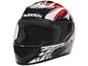 Capacete MX Cobra Plus Mixs Preto com Vermelho Tamanho 60