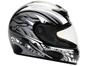 Capacete MX Cobra Plus Mixs Preto e Branco Tamanho 58