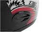 Capacete MX Cobra Plus Mixs Preto e Vermelho Tamanho 58